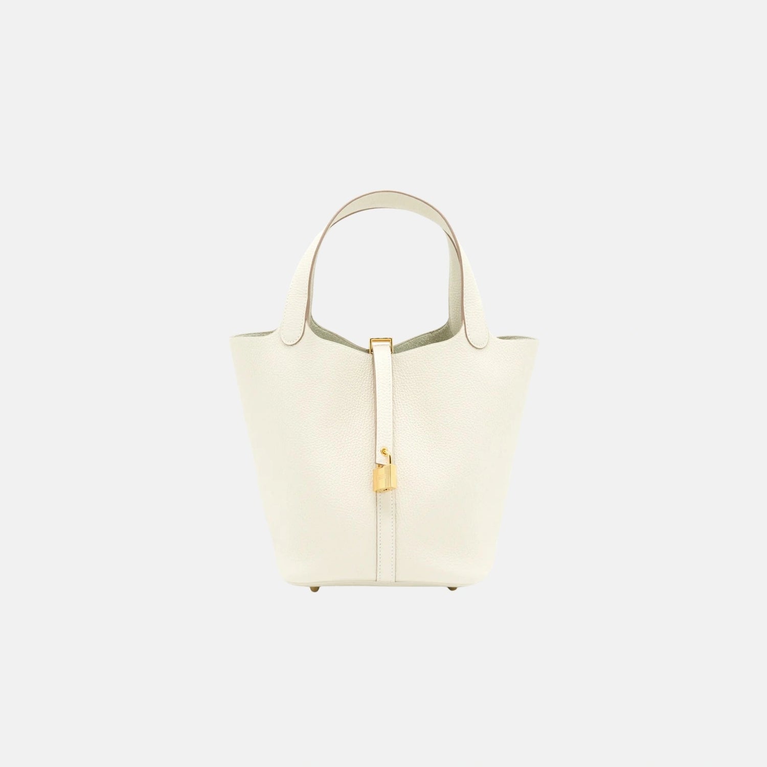 Hermes Picotin 22 Craie Clemence Leather GHW, Front