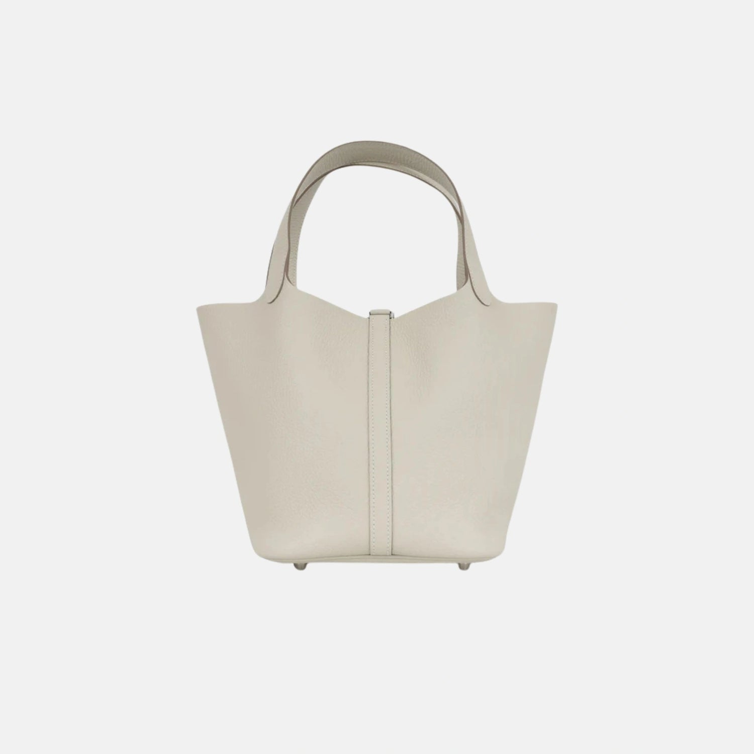 Hermes Picotin 22 Craie Clemence Leather PHW, Back