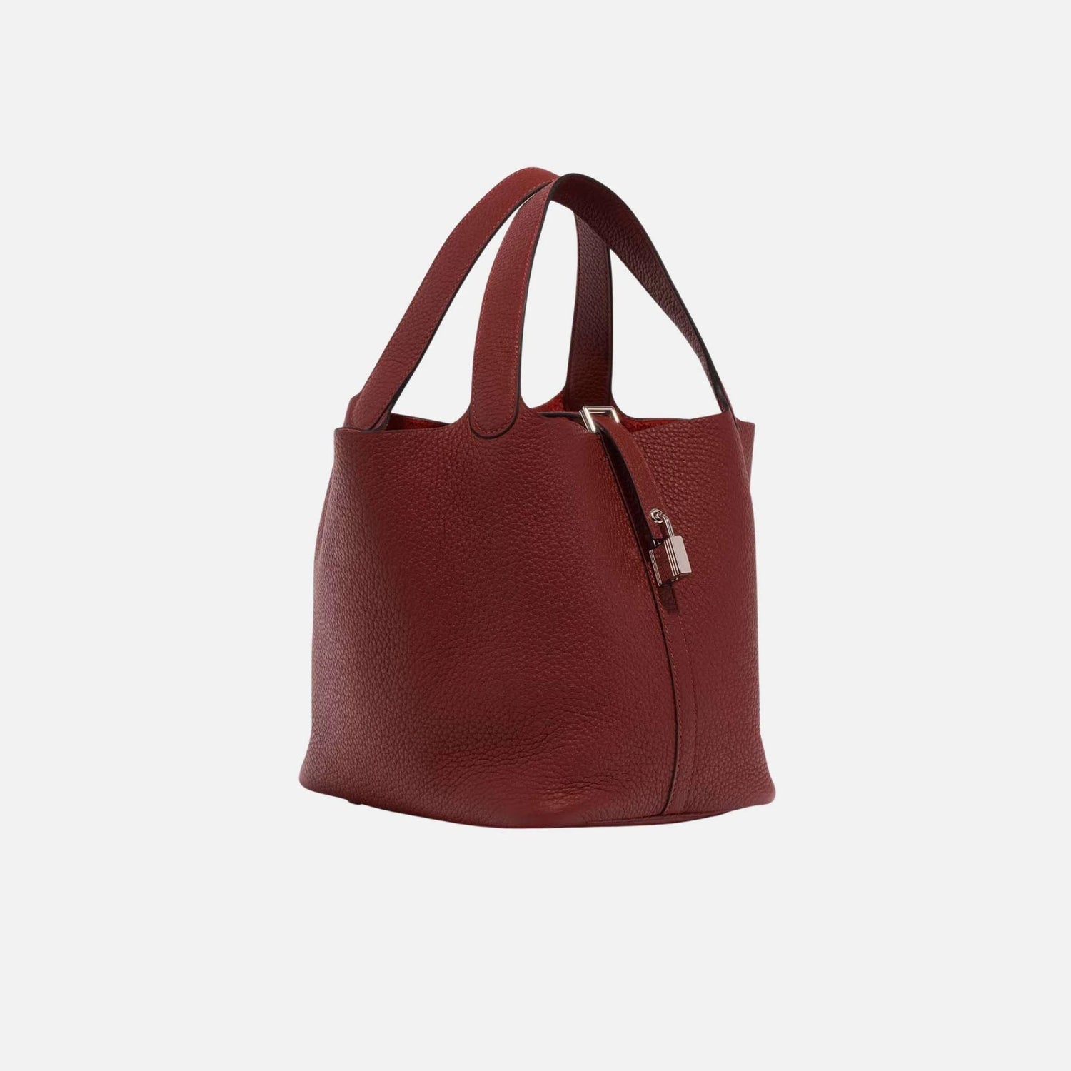 Hermes Picotin 22 Taurillon Clemence Rouge H PHW, Side