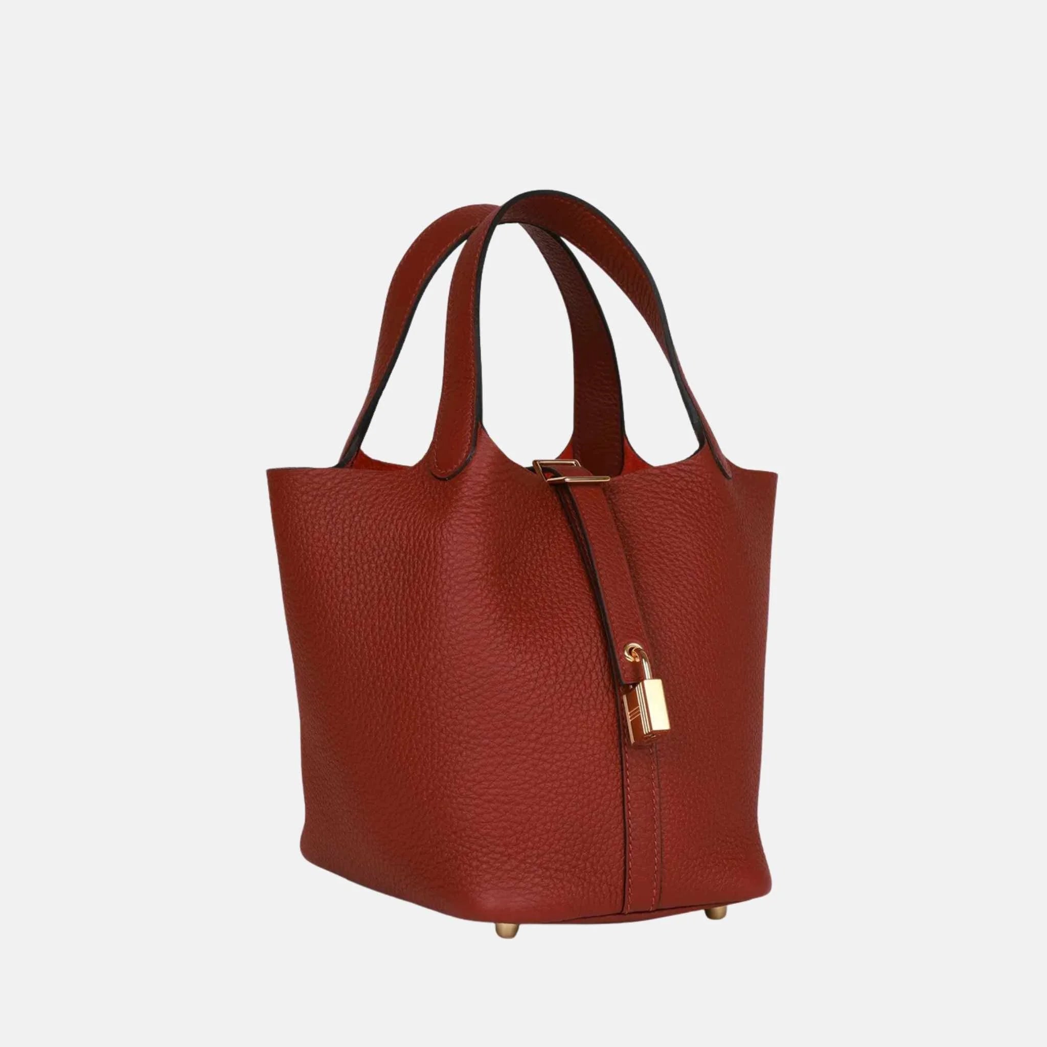 Hermes Picotin Lock 18 Rouge H Clemence GHW, Side