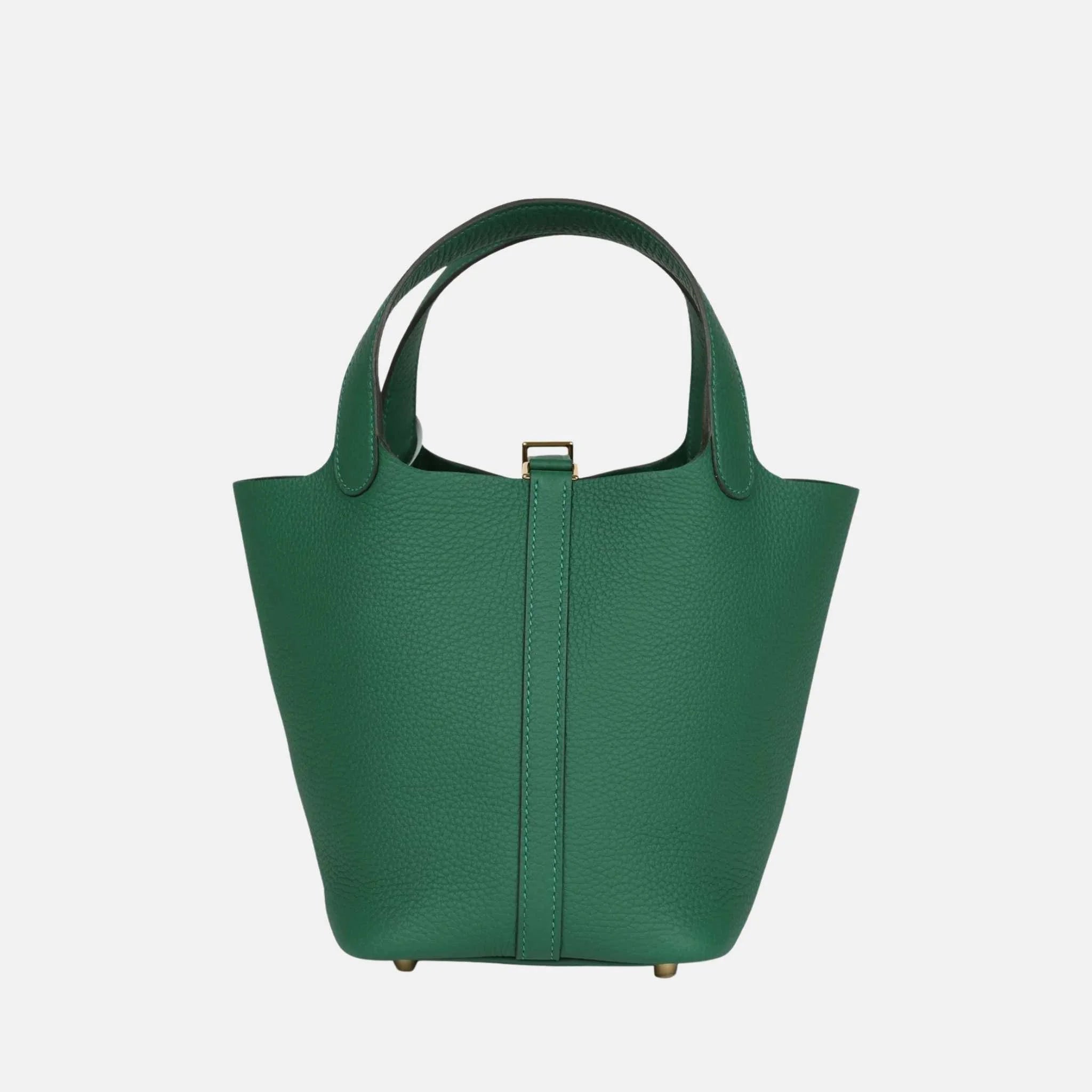 Hermes Picotin Lock 18 Vert Moyen Clemence GHW, Back