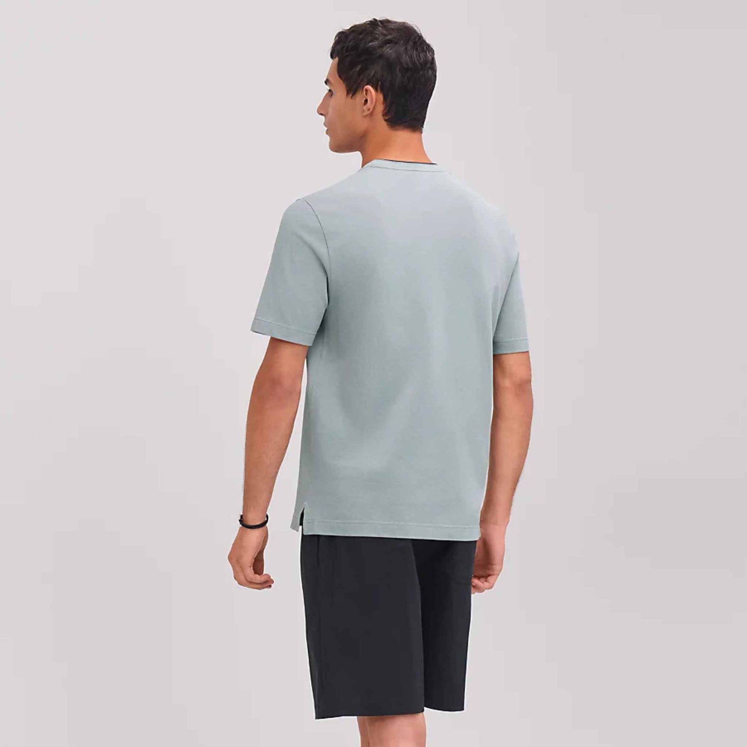 Hermes Piqures Sellier T-Shirt Nuage, Back, Model