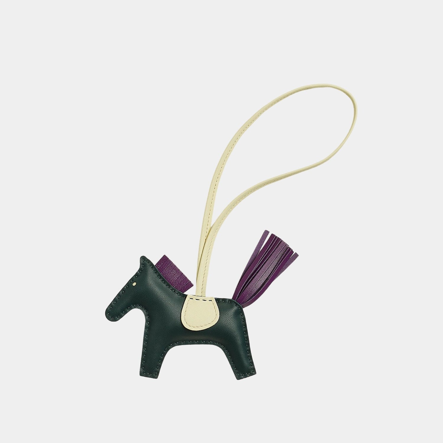 Hermes Rodeo PM Charm, Vert Cypres, Violet, Jaune Milton