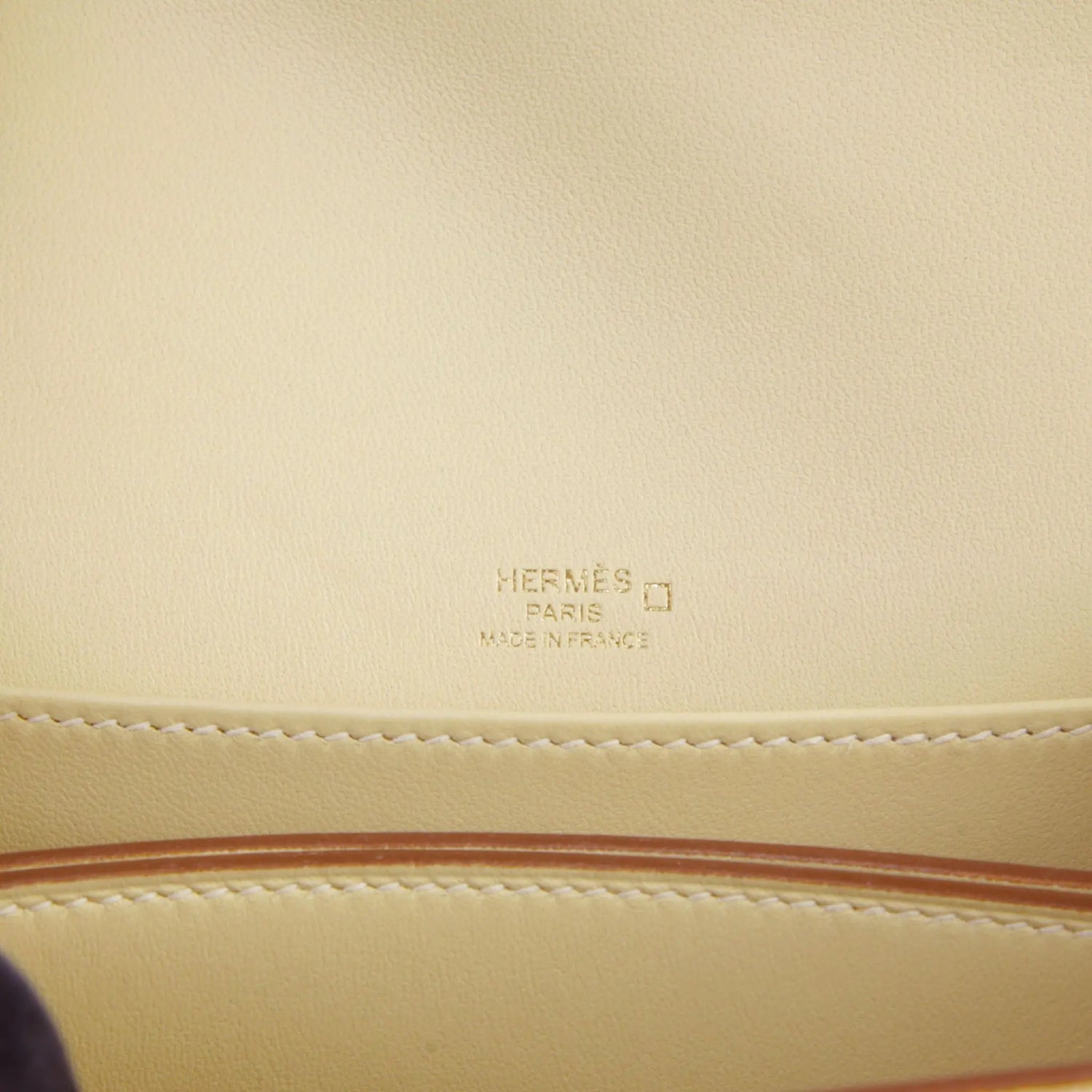 Hermes Roulis Mini Matte Alligator Vanille PBHW, Interior 