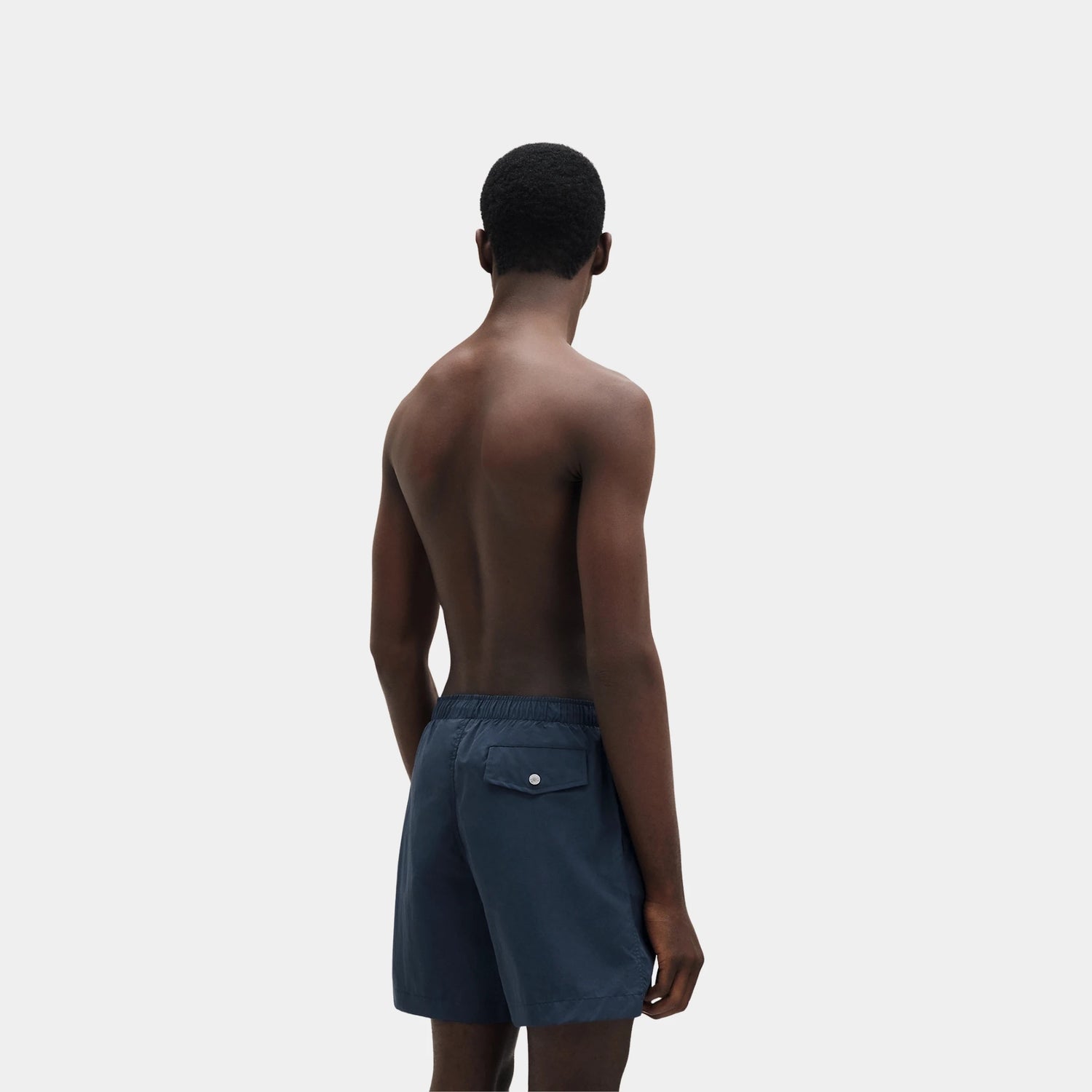 Hermes Swim Boxer Shorts, Ardoise, Back