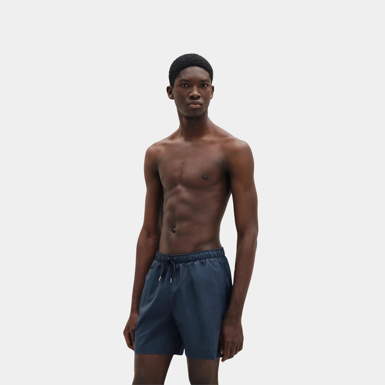 Hermes Swim Boxer Shorts, Ardoise, Front
