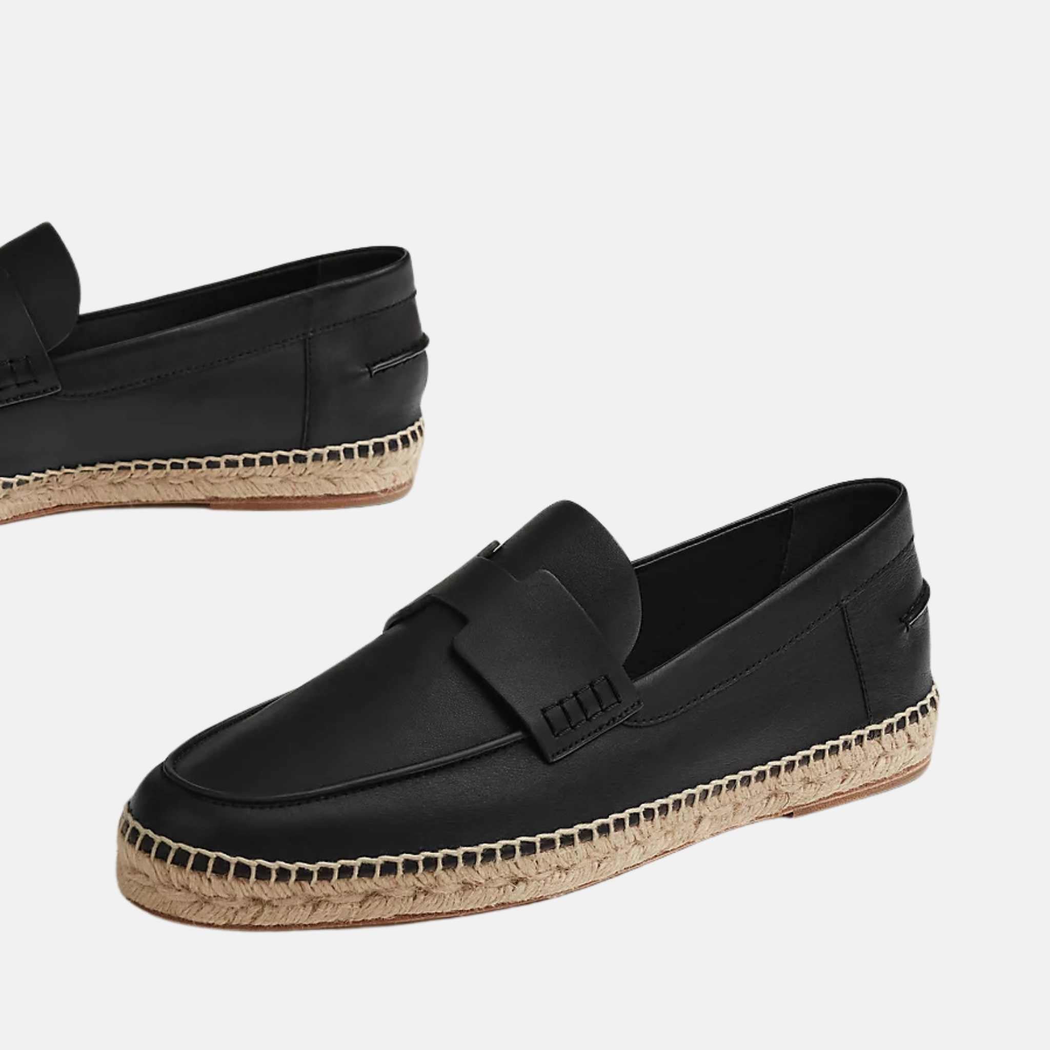 Hermes Trip espadrille Calfskin Black, Side