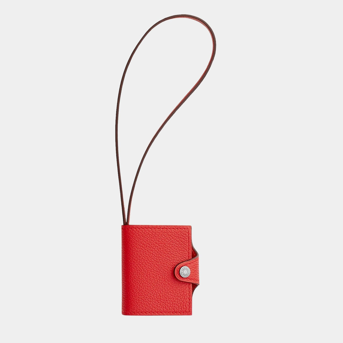 Hermes Ulysse Nano Charm in Evercolor Calfskin, Capucine, Front