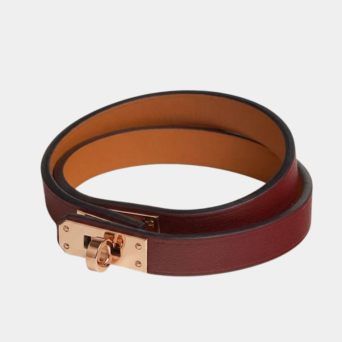 PS Mini Kelly Double Tour Bracelet Swift Calfskin
