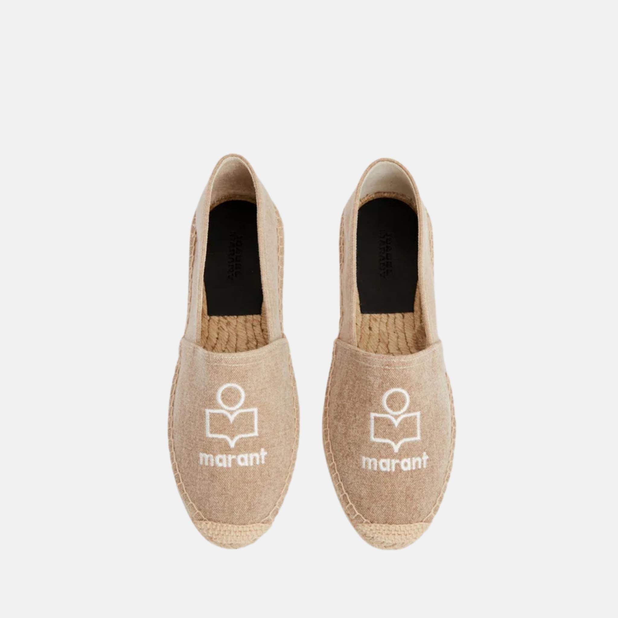 Isabel Marant Canae Canvas Espadrilles, Beige, Top