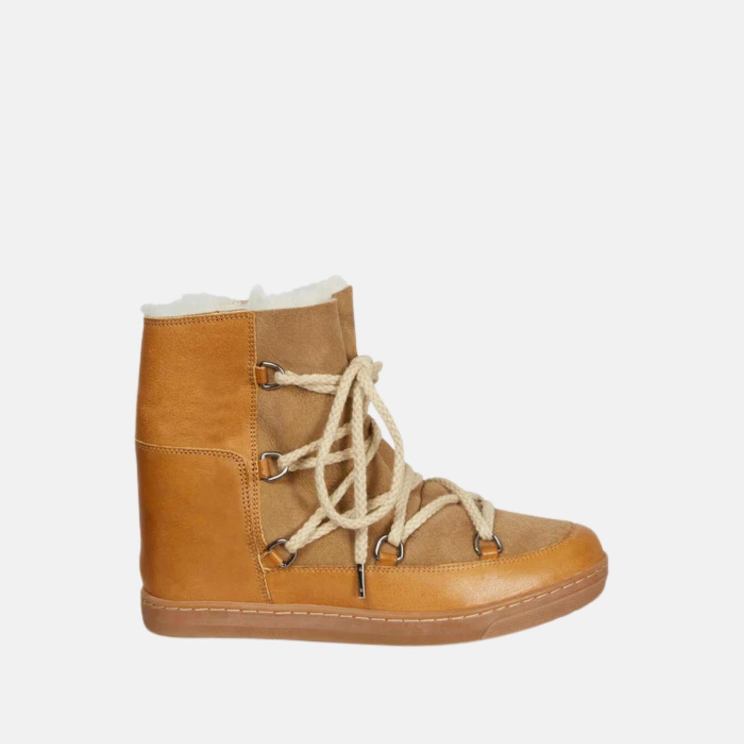 Nowles Shearling Lined Snow Boots, Camel, Side