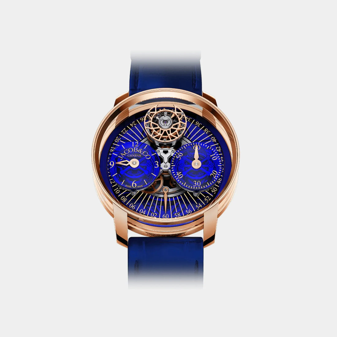 Jacob & Co Astronomia Regulator Blue Rose Gold, Front