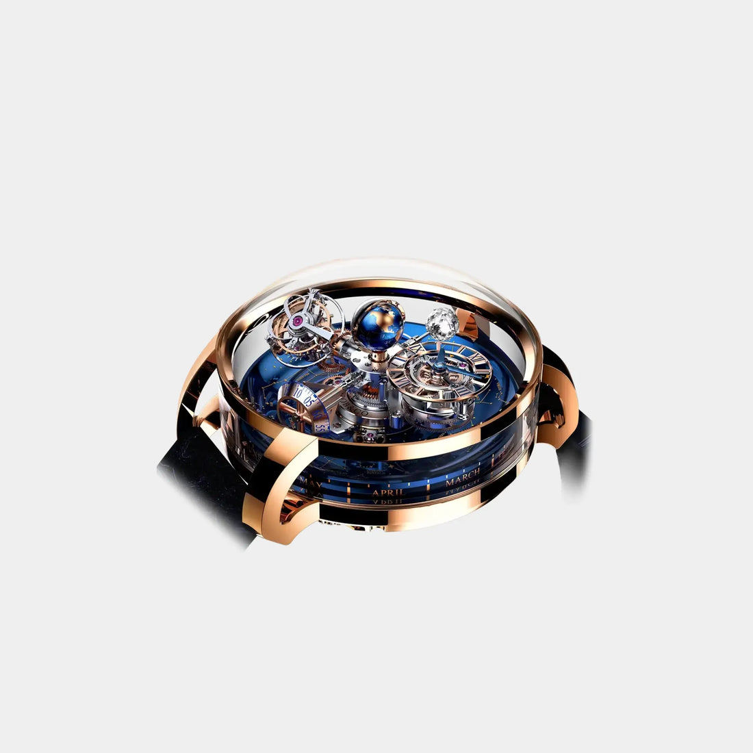 Jacob &amp; Co. Astronomia Sky Rose Gold White Moon AT110.40.AA.WD.A, Top