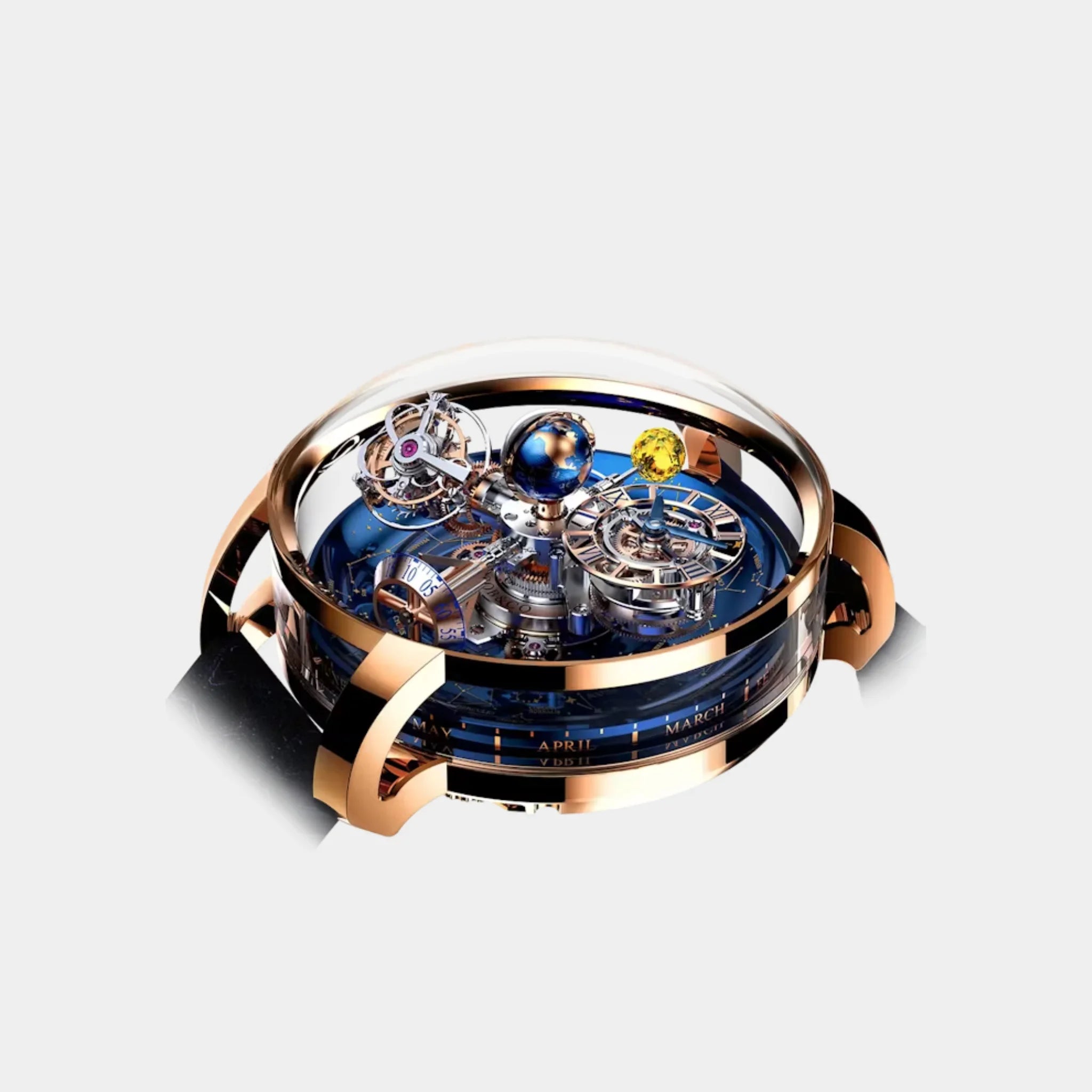 Jacob &amp; Co. Astronomia Sky Rose Gold Yellow Moon AT110.40.AA.AA.A