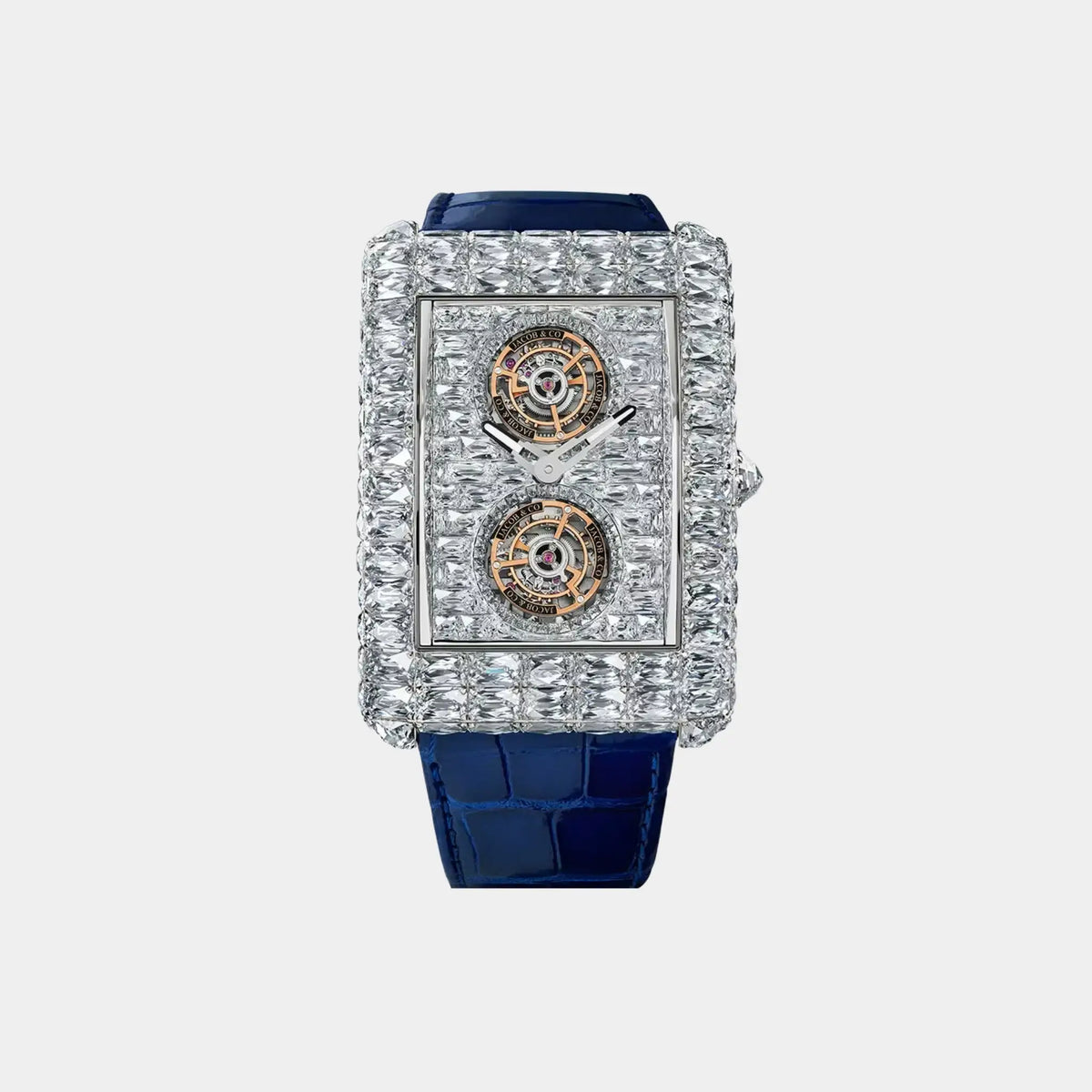 Billionaire Double Tourbillon Angel Cut - White Diamond
