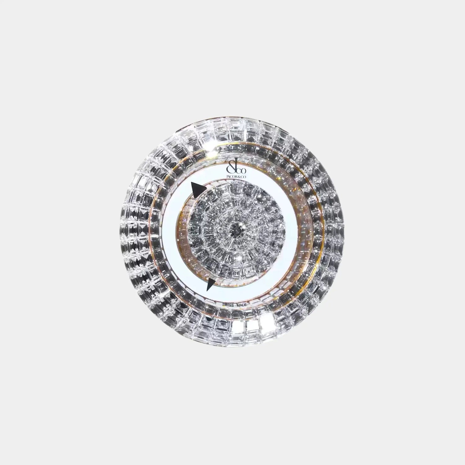 Jacob &amp; Co. Brilliant Mystery 44mm Diamonds Rose Gold, Case