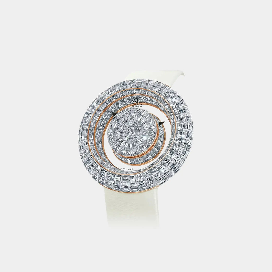 Jacob &amp; Co. Brilliant Mystery 44mm Diamonds Rose Gold, Front