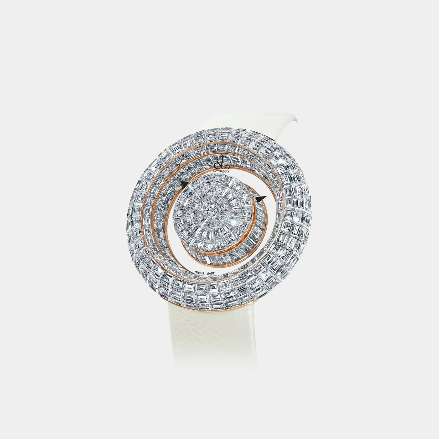 Jacob &amp; Co. Brilliant Mystery 44mm Diamonds Rose Gold, Front