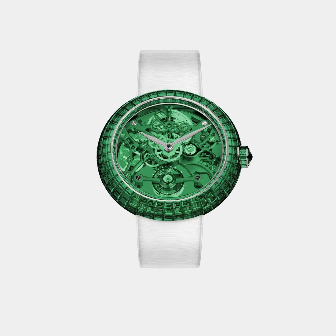 Jacob &amp; Co. Brilliant Skeleton Baguette Green Tsavorites