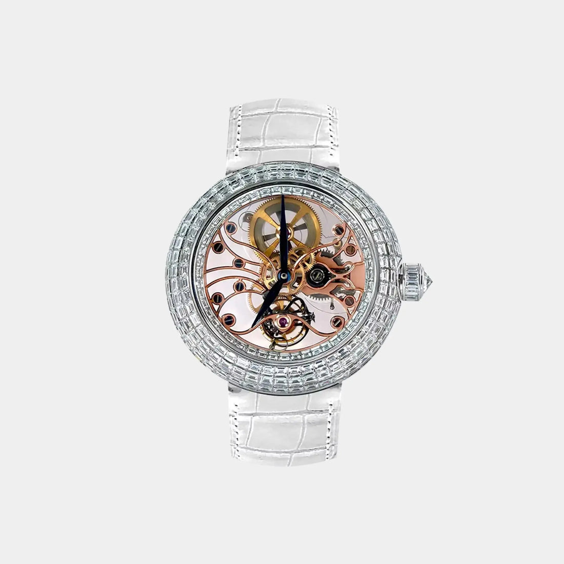 Jacob & Co Brilliant Skeleton Baguette White Diamonds BT542.30.BD.DA.B, Front