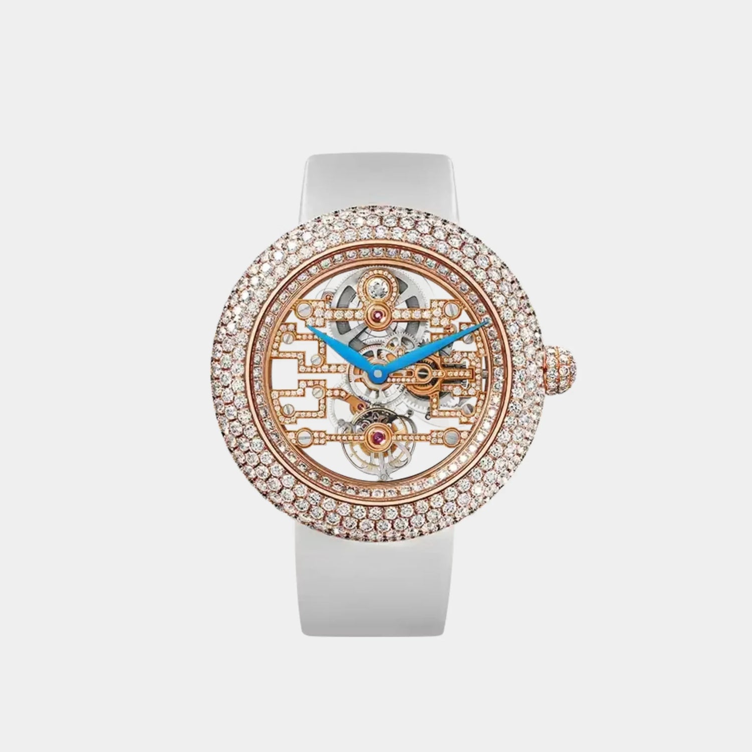 Jacob &amp; Co. Brilliant Tourbillon Art Deco Full Diamond Pavé