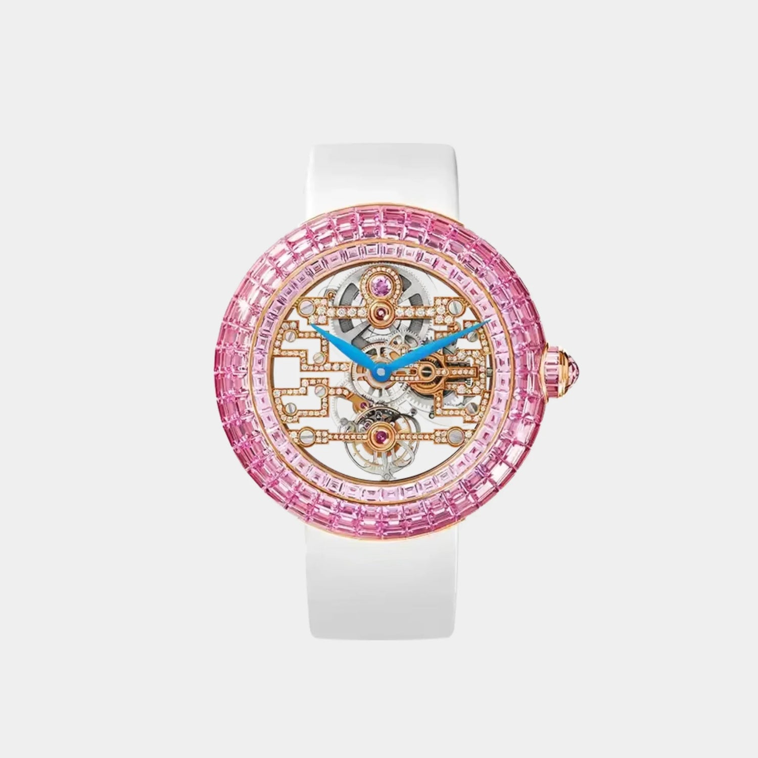 Jacob &amp; Co. Brilliant Tourbillon Art Deco Pink Sapphire