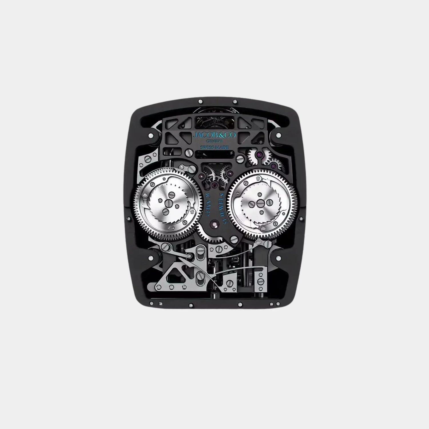 Jacob &amp; Co. Bugatti Chiron Tourbillon Sapphire Crystal Clear, Movement
