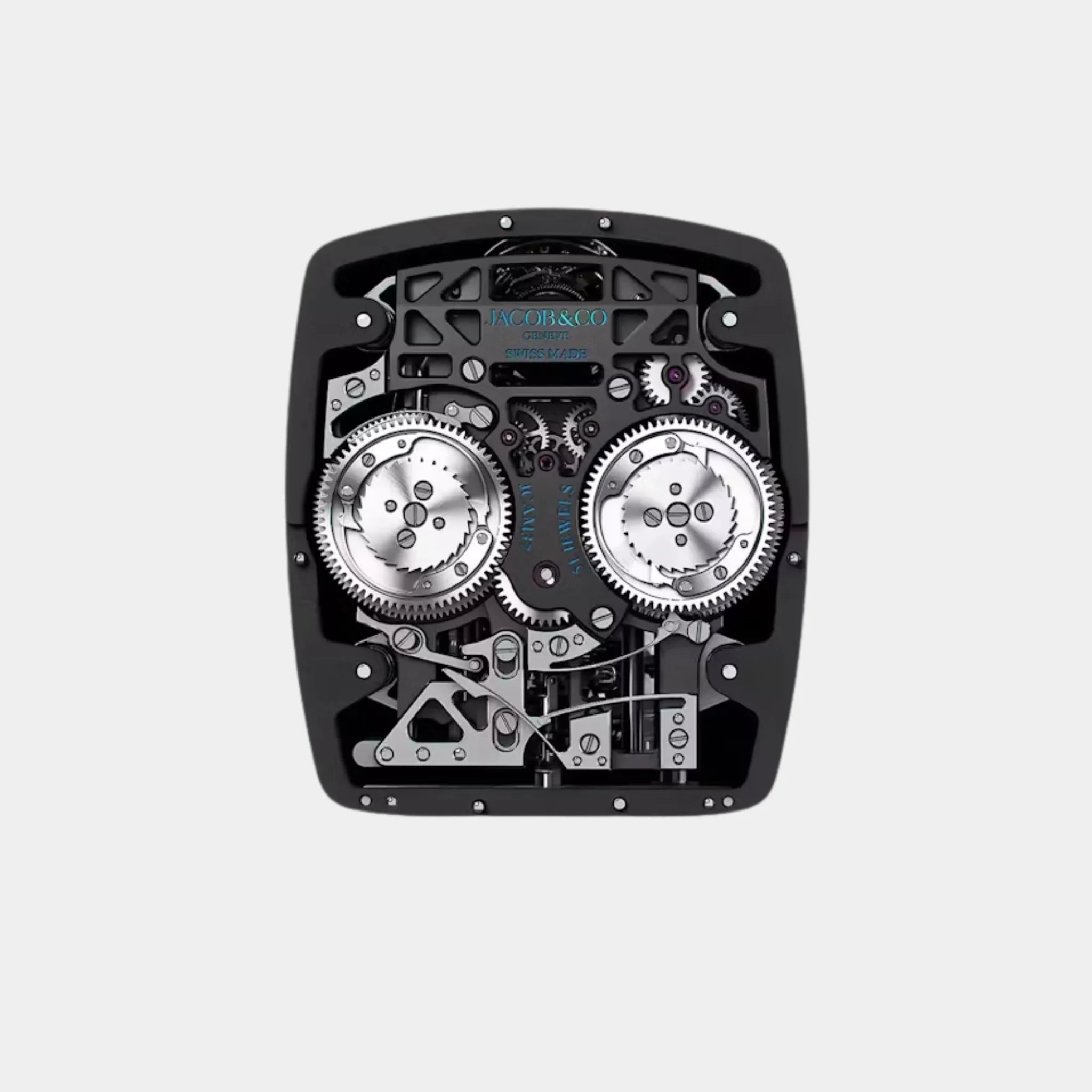Jacob &amp; Co. Bugatti Chiron Tourbillon Sapphire Crystal Red Accents, Movement