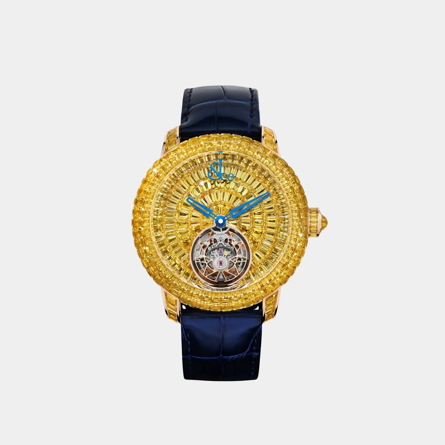 Jacob &amp; Co Caviar Tourbillon Yellow Sapphires CV310.40.AA.AB.A, Front
