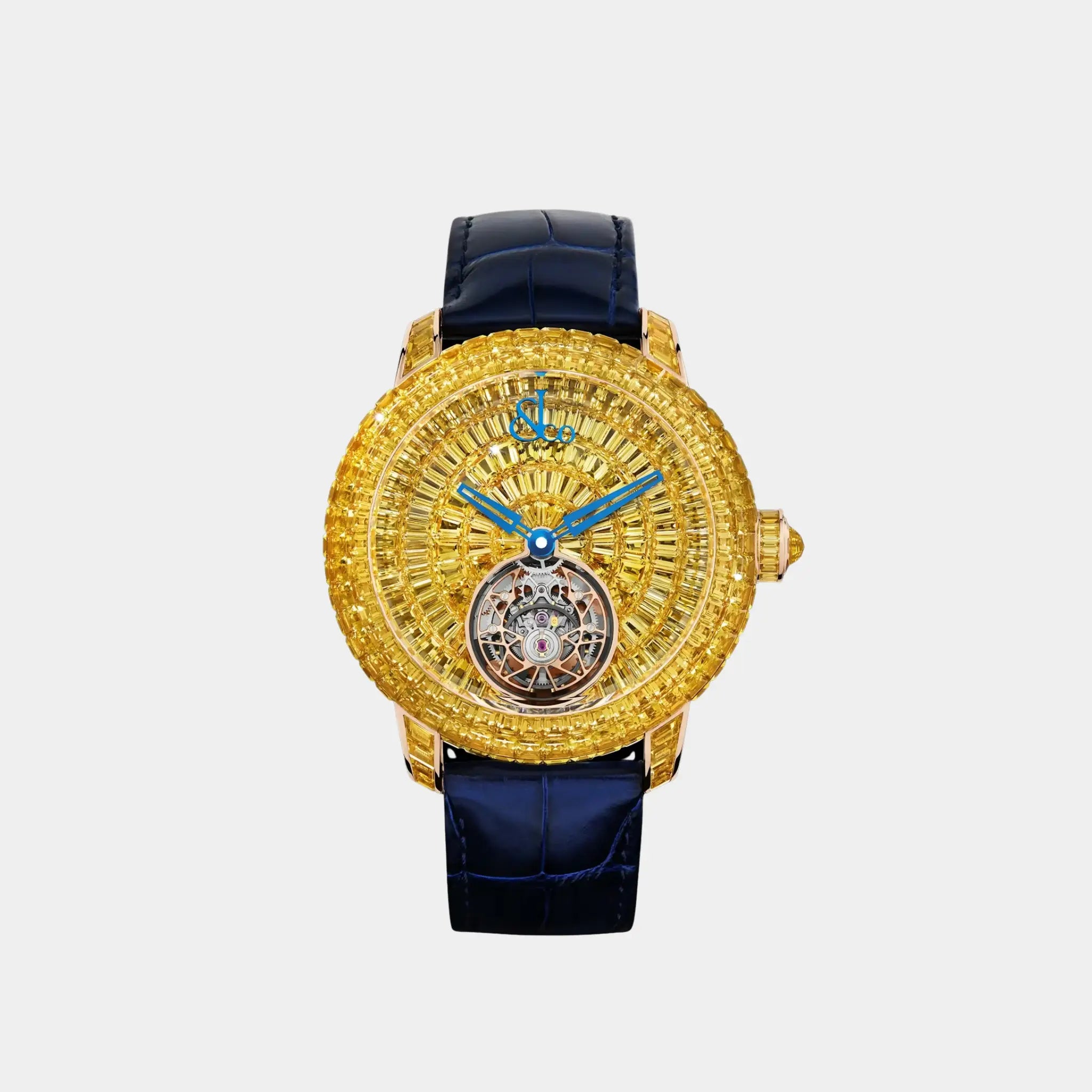 Jacob &amp; Co Caviar Tourbillon Yellow Sapphires CV310.40.AA.AB.A, Front