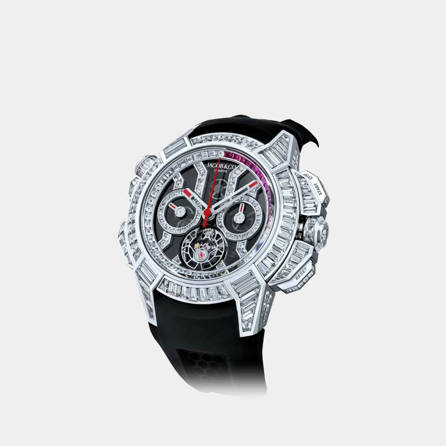 Jacob &amp; Co Epic X Chrono Tourbillon Baguette Black Crystal