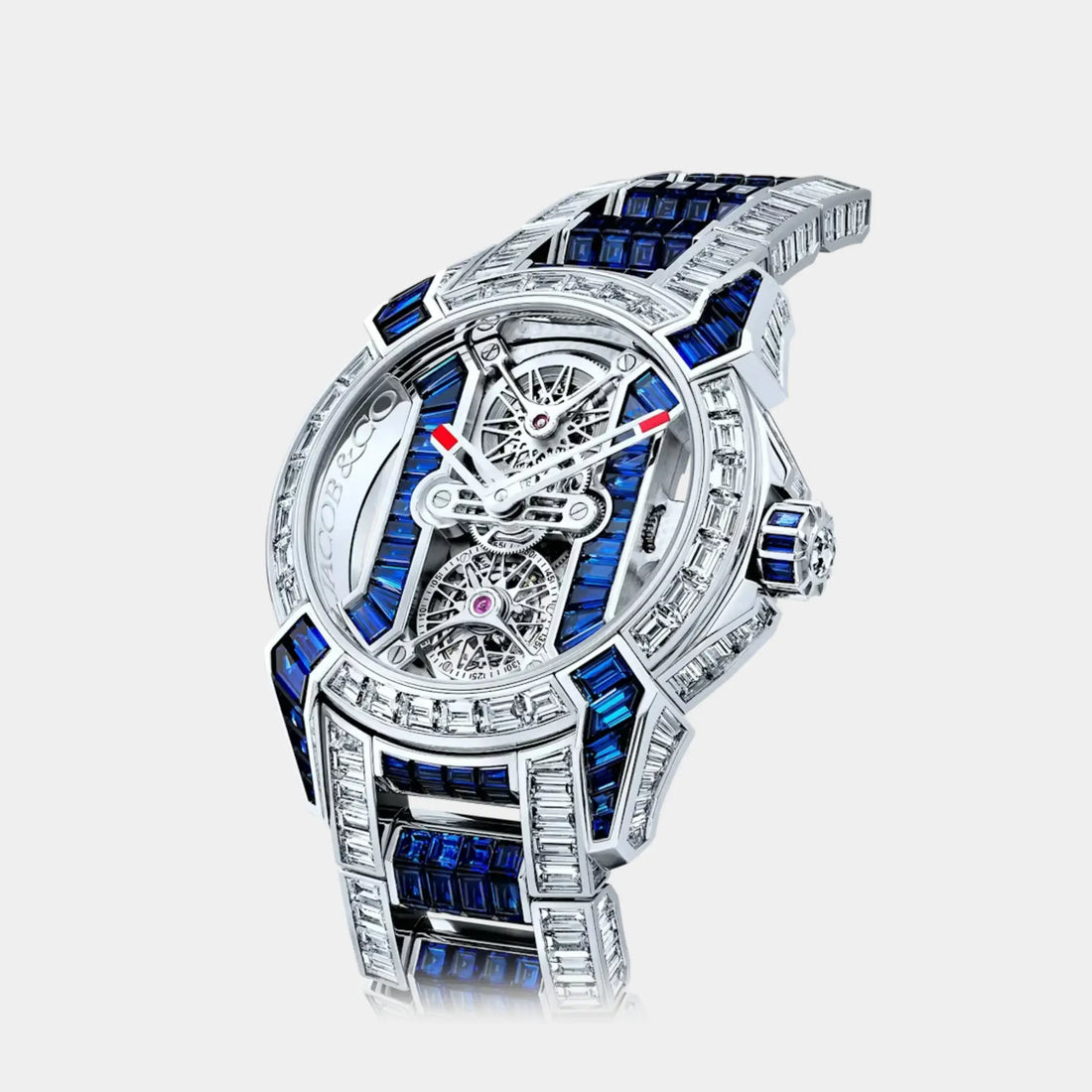 Jacob &amp; Co. Epic X Tourbillon Baguette Diamonds &amp; Blue Sapphires