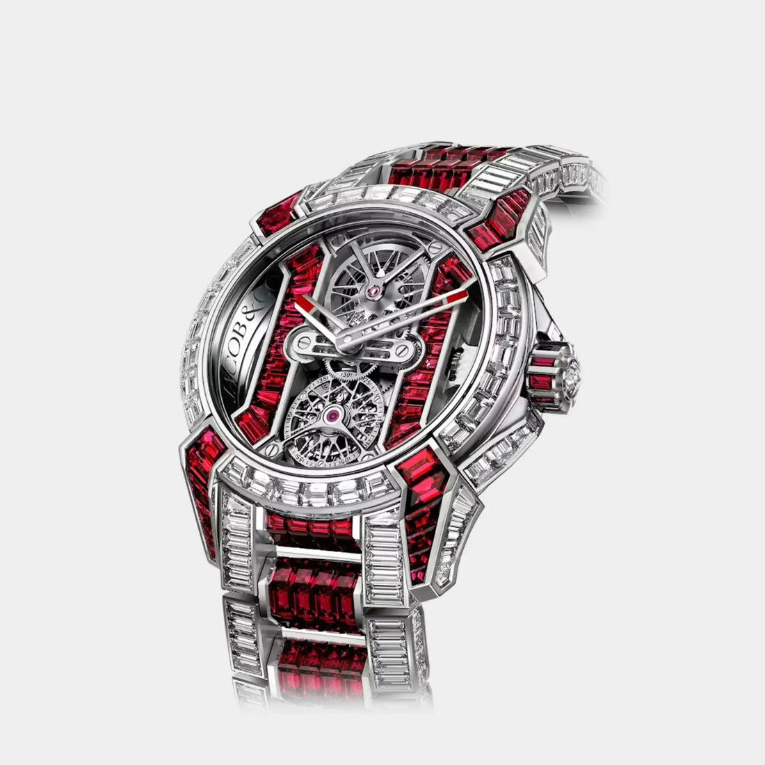 Jacob &amp; Co. Epic X Tourbillon Baguette Diamonds &amp; Rubies