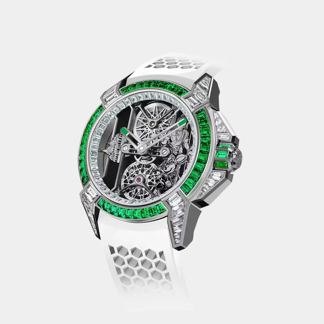 Jacob &amp; Co. Epic X Tourbillon Baguette Sandawana Emeralds