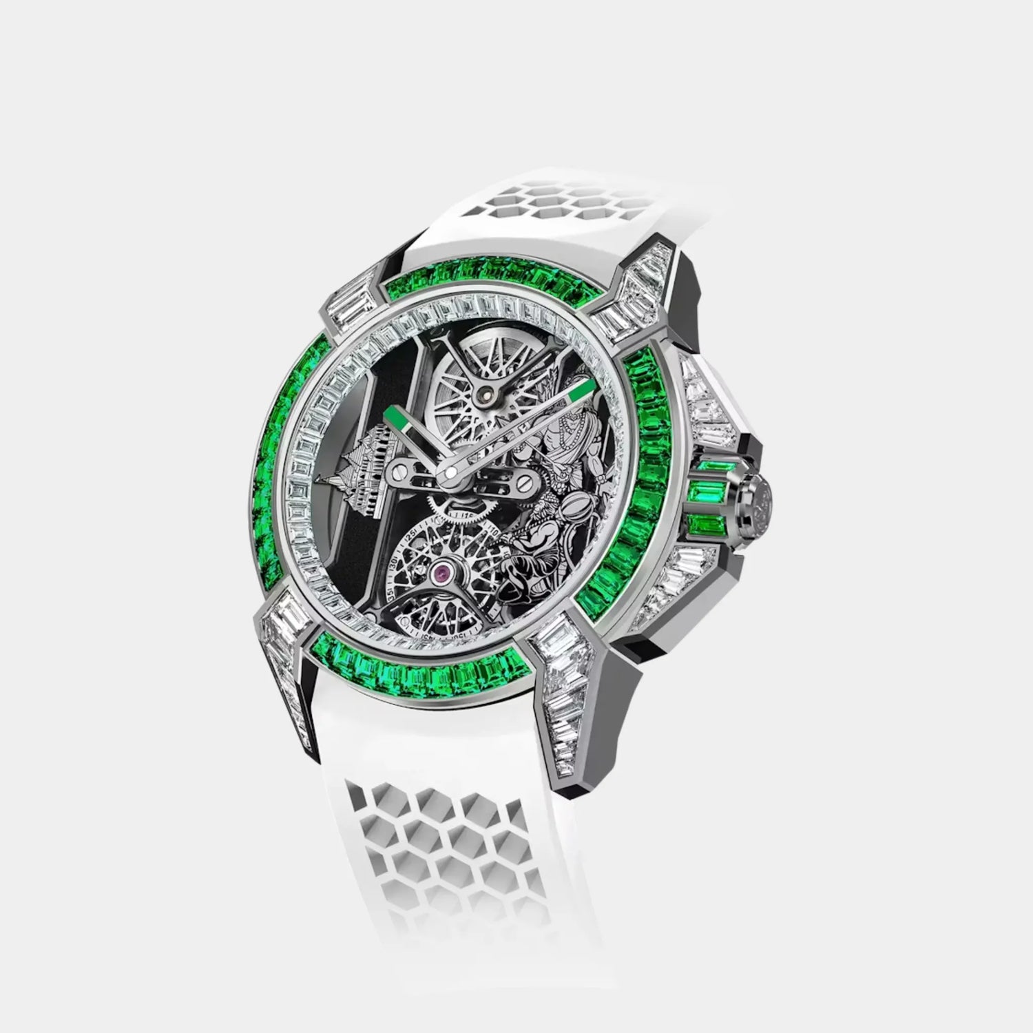 Jacob &amp; Co. Epic X Tourbillon Baguette Sandawana Emeralds