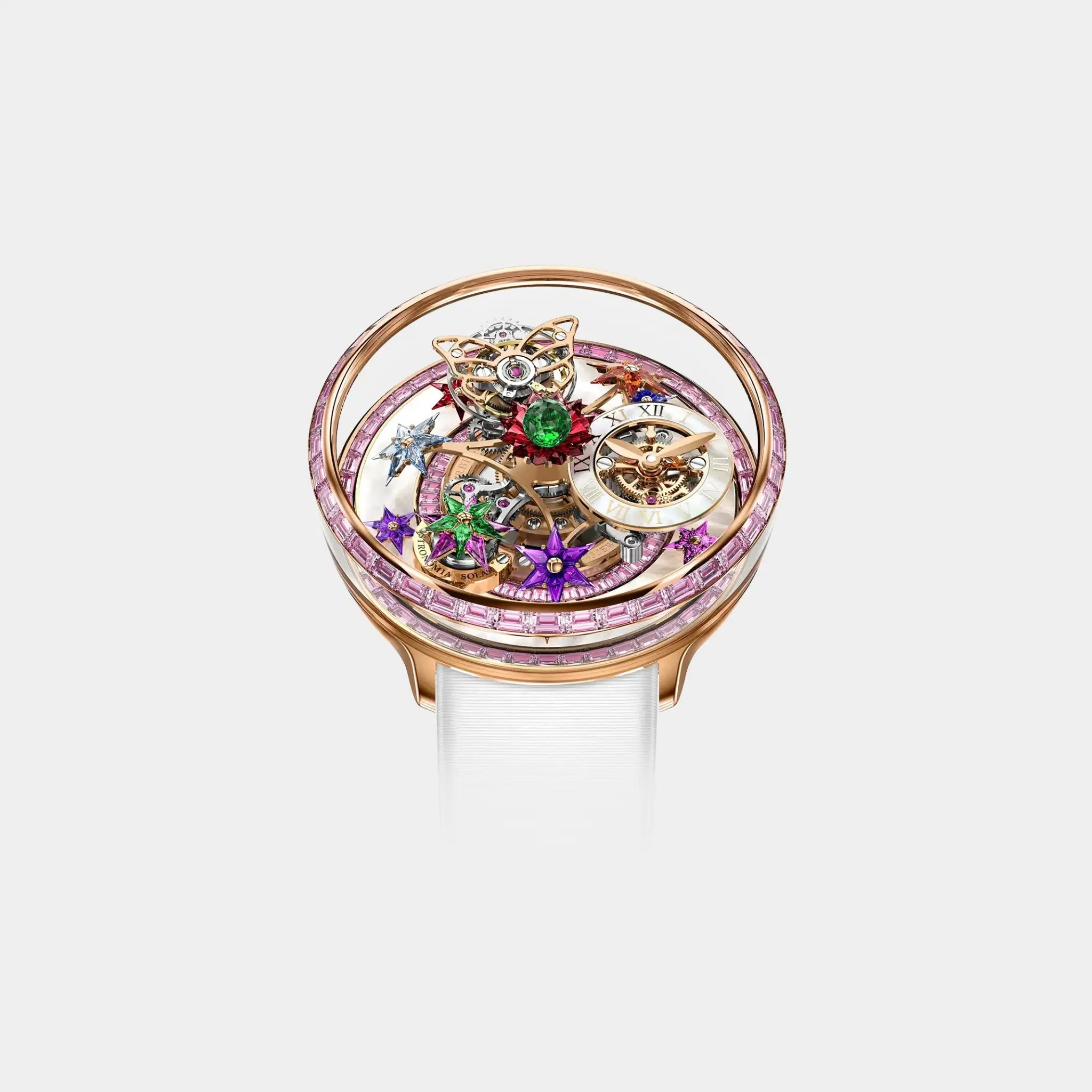 Jacob &amp; Co. Fleurs de Jardin Rose Gold and Pink Sapphires, Top