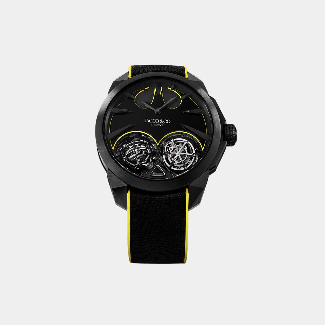 Jacob & Co Gotham City Black DLC Titanium Watch 46mm Limited Edition, Front