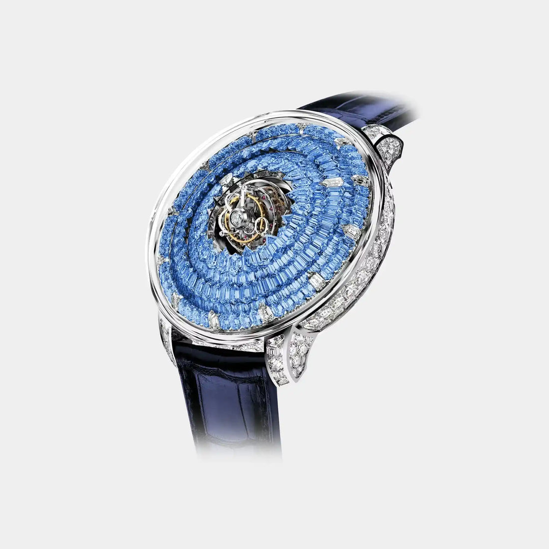 Jacob &amp; Co. The Mystery Tourbillon Full Icy Blue Sapphires White Gold