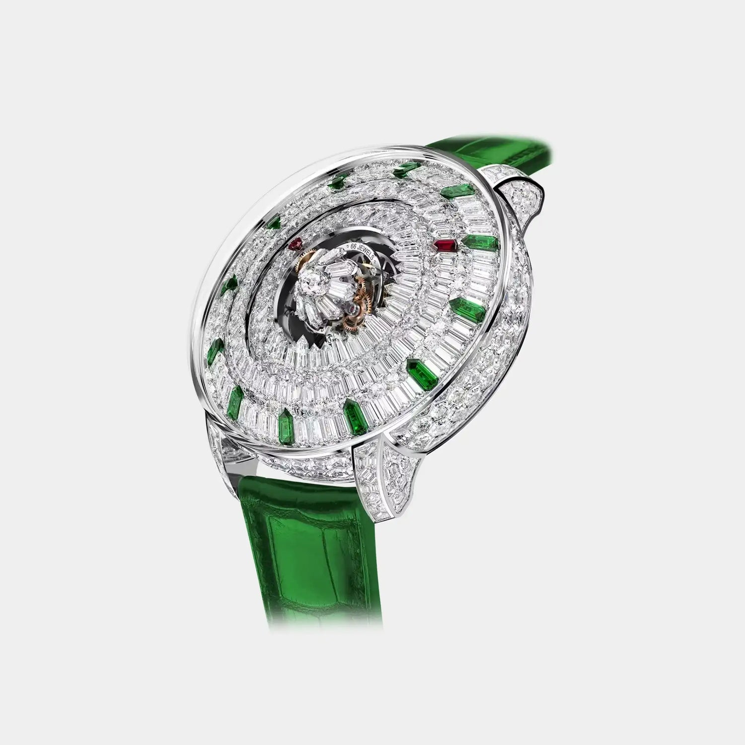 Jacob &amp; Co. The Mystery Tourbillon 44MM Tsavorites and White Diamonds