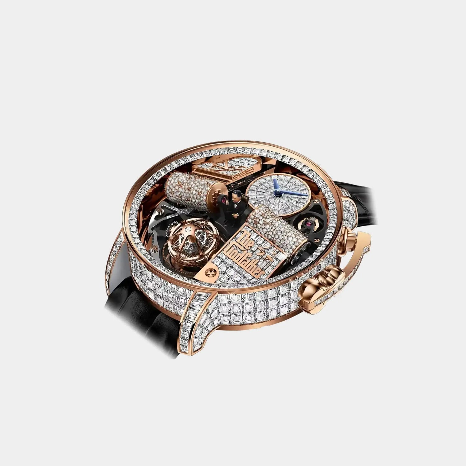 Jacob &amp; Co. Opera Godfather Baguette Rose Gold OP820.40.AA.AA.A, Front