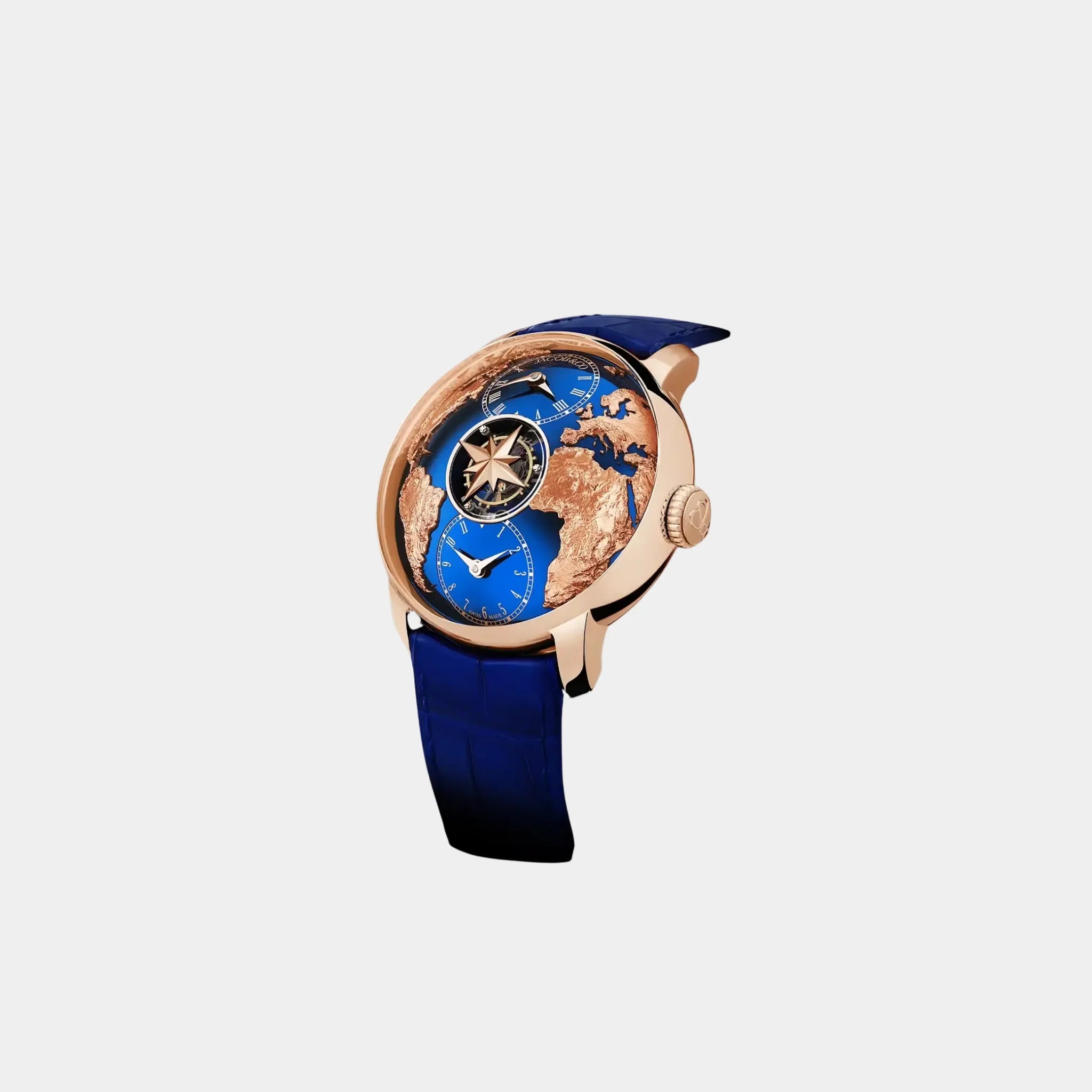 Jacob &amp; Co. The World Is Yours Dual Time Zone Tourbillon Rose Gold, Side