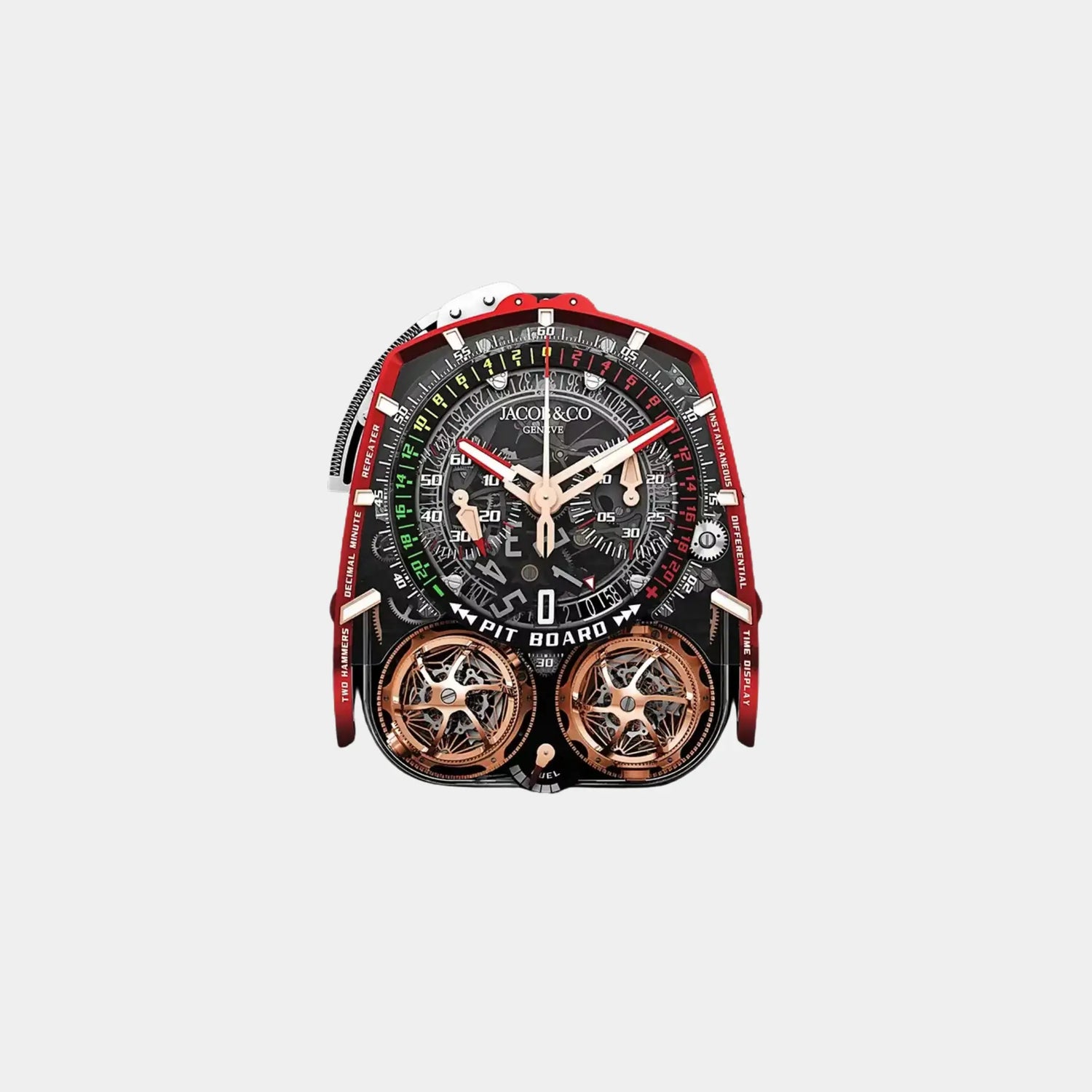 Jacob &amp; Co. Twin Turbo Furious Rose Gold Carbon Fiber, Dial