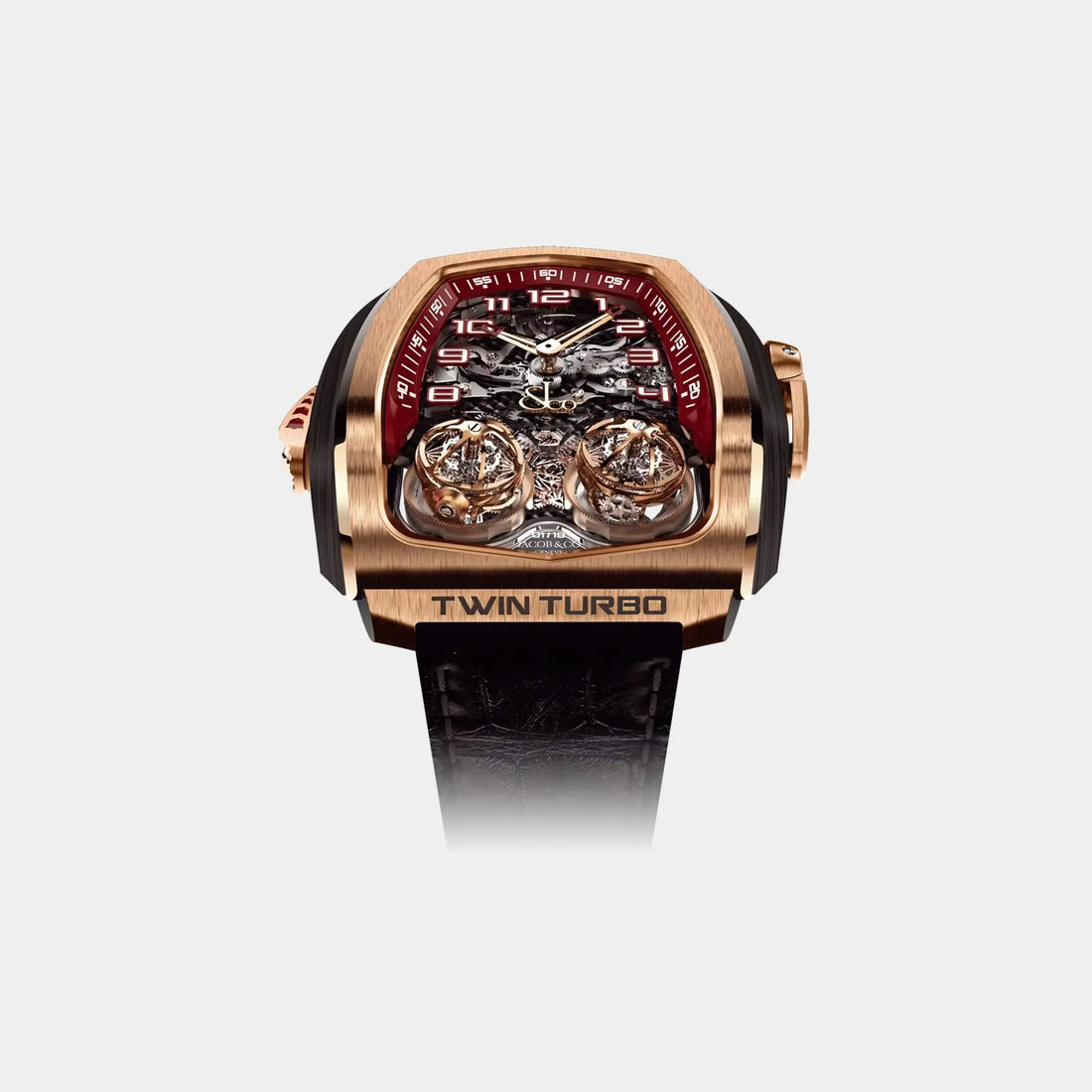 Jacob &amp; Co. Twin Turbo Rose Gold TT100.40.NS.NK.D, Front