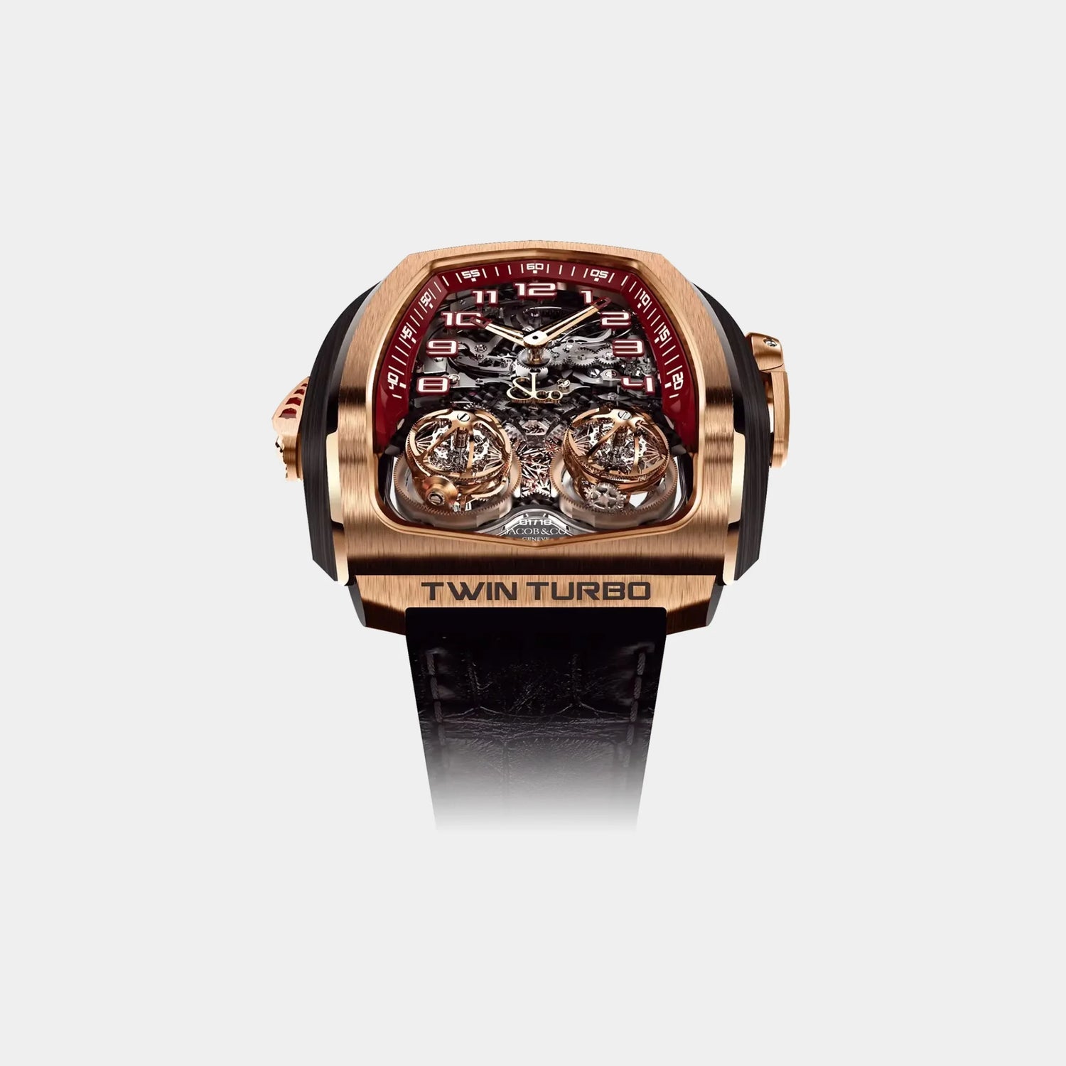 Jacob &amp; Co. Twin Turbo Rose Gold TT100.40.NS.NK.D, Front