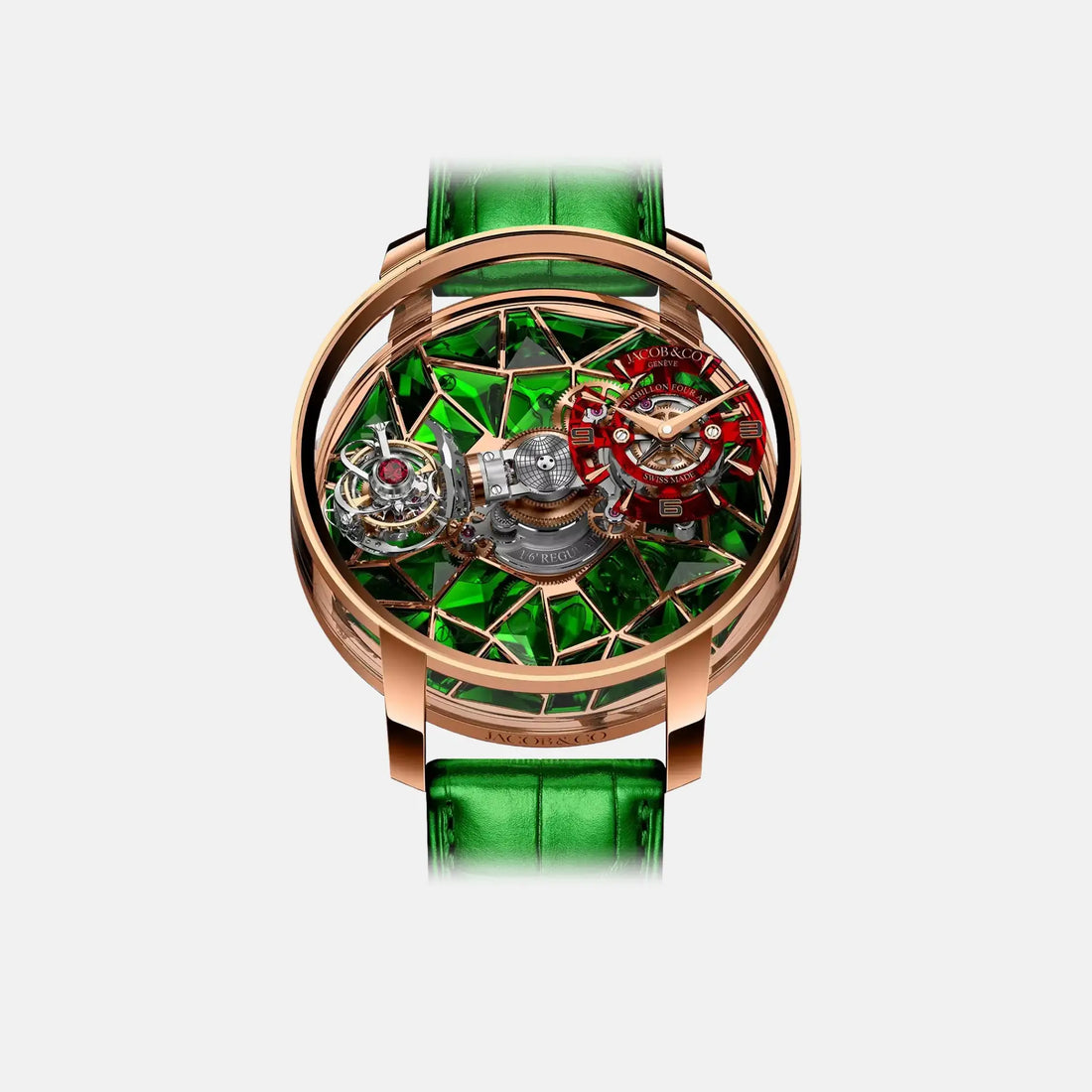 Jacob & Co Astronomia Four-Axis Tourbillon Rose Gold Green