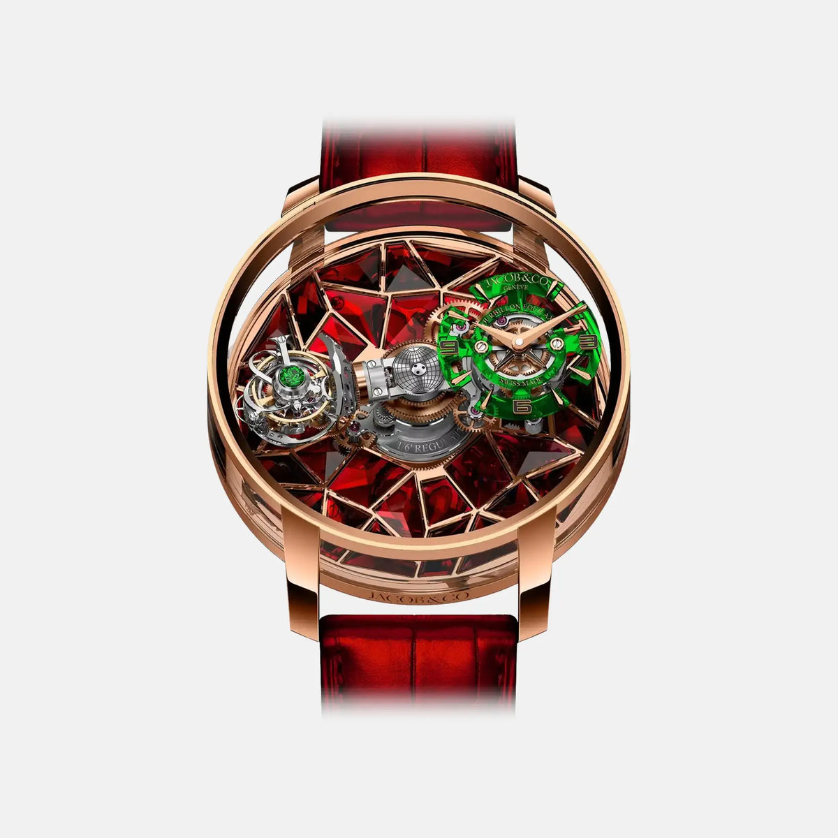 Astronomia Four-Axis Tourbillon Rose Gold Red AT180.40.AB.AD.A