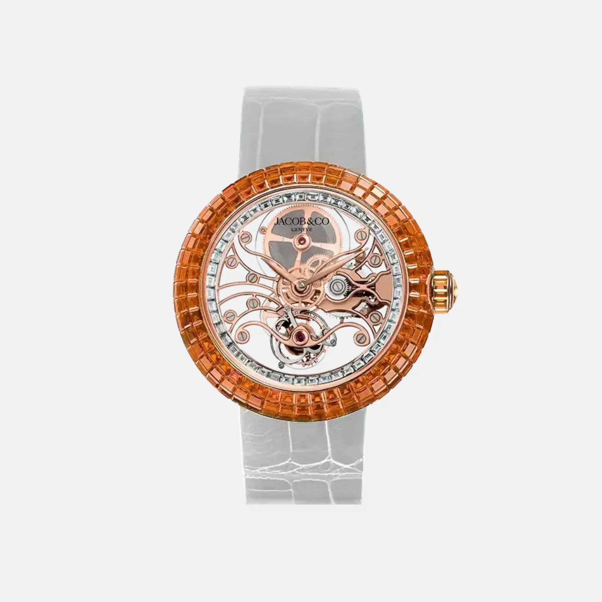 Jacob &amp; Co Brilliant Skeleton Baguette Rose Gold BT542.40.AB.UA.A