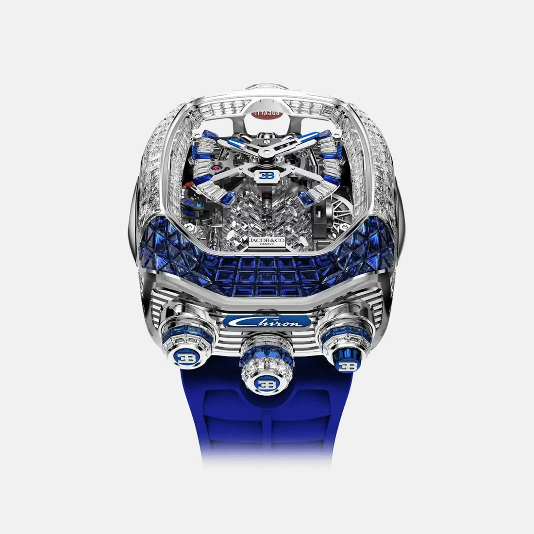Jacob & Co Bugatti Chiron Tourbillon Baguette BU800.30.AM.UA.A