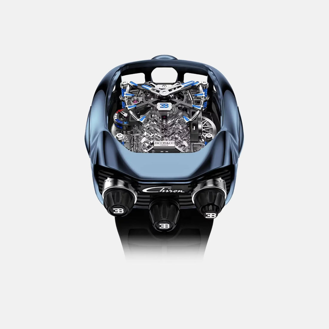 Jacob & Co Bugatti Chiron Tourbillon Blue Titanium BU200.20.AK.AB.B