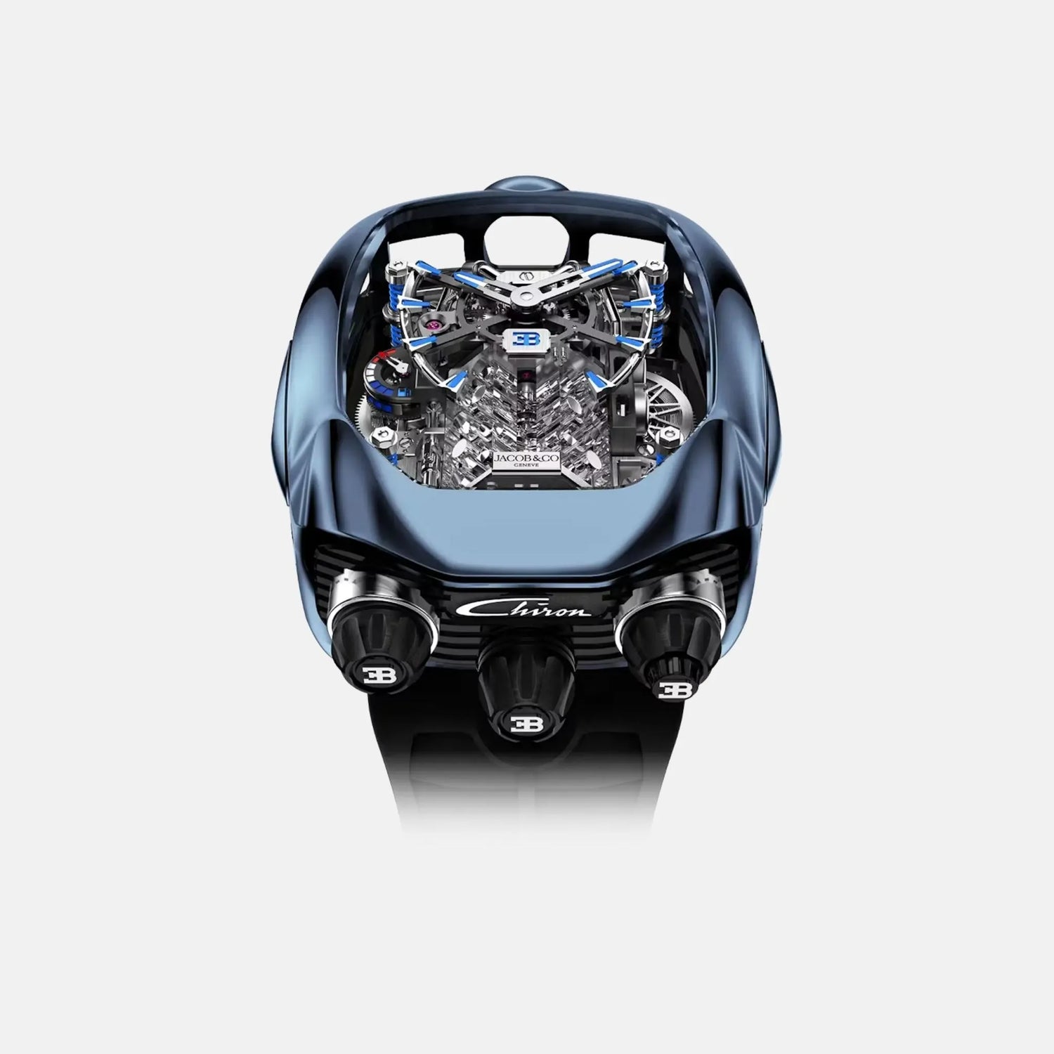 Jacob &amp; Co Bugatti Chiron Tourbillon Blue Titanium BU200.20.AK.AB.B